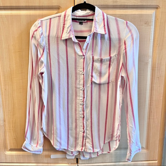 🌟HOST PICK🌟ARITZIA NOISY MAY Striped Button Down Shirt - Picture 2 of 6